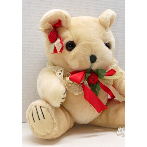 Wang's International 12" Plush Posable Jointed Teddy Bear - Picture 2 of 9